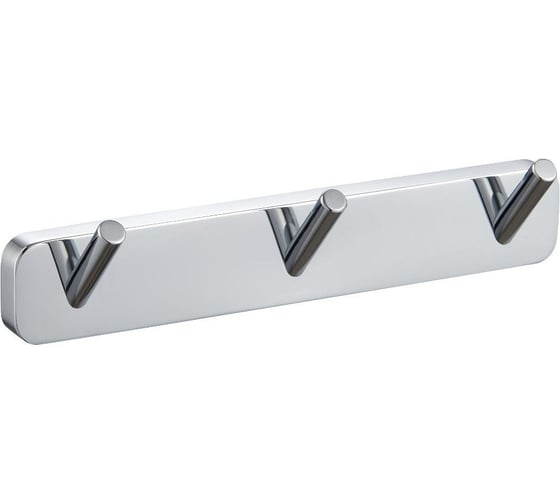 Изображение товара Вешалка с 3 крючками для ванной Wonzon & Woghand хром WW-6635