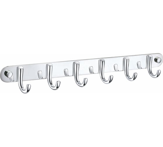 Изображение товара Вешалка с 6 крючками для ванной Wonzon & Woghand хром WW-9384-6