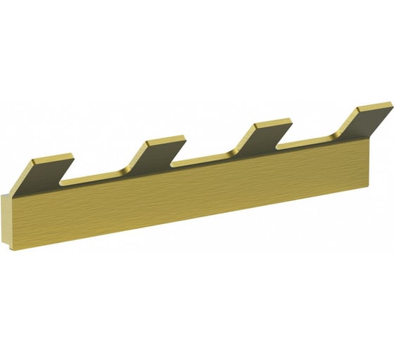 Изображение товара Вешалка с 4 крючками для ванной Wonzon & Woghand брашированное золото WW-8345-BG