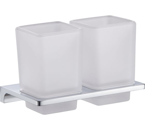 Изображение товара Два стакана для зубных щеток с держателем Wonzon & Woghand хром WW-9128