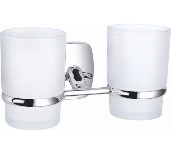 Изображение товара Два стакана для зубных щеток с держателем Wonzon & Woghand хром WW-1801