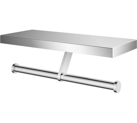 Изображение товара Двойной держатель для туалетной бумаги с полкой Wonzon & Woghand хром WW-V3802-CR