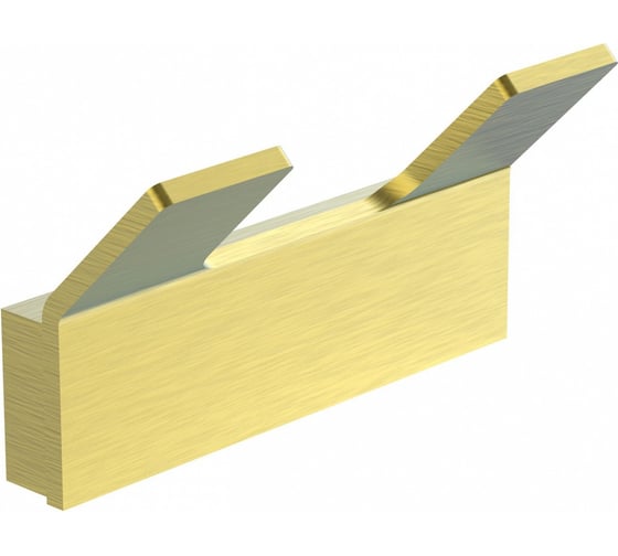 Изображение товара Двойной крючок для ванной Wonzon & Woghand брашированное золото WW-8325-BG