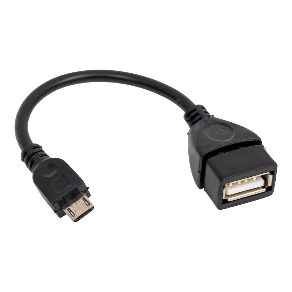 Изображение товара Кабель-адаптер Retic AT3792 USB 2.0 Micro USB → USB-A OTG, 0,1 м, чёрный