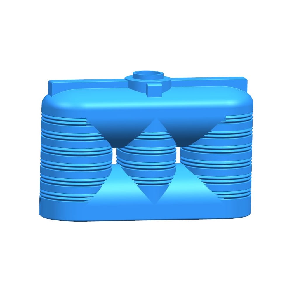 Изображение товара Прямоугольная емкость AQUAPLAST 2000л синяя с винтовой крышкой