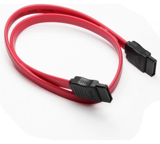Изображение товара Кабель Retic SATA 2.0 для жёстких дисков и SSD красный 1 м AT9563