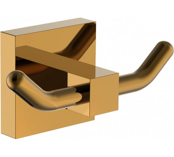 Изображение товара Двойной крючок для ванной Wonzon & Woghand темное золото WW-8925-DG