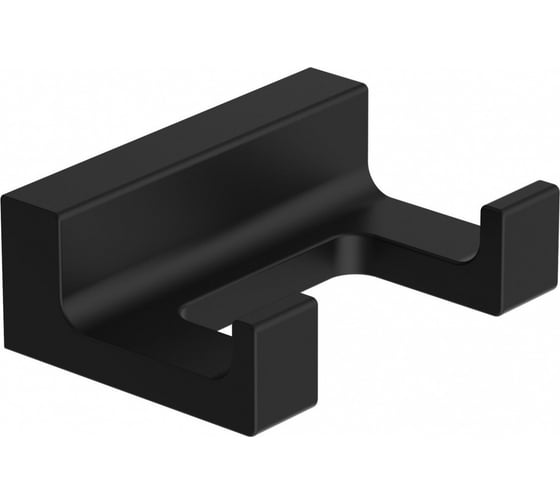 Изображение товара Двойной крючок для ванной Wonzon & Woghand черный WW-9125-BL