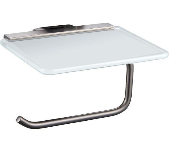 Изображение товара Держатель для туалетной бумаги с полкой Wonzon & Woghand темный графит WW-9326