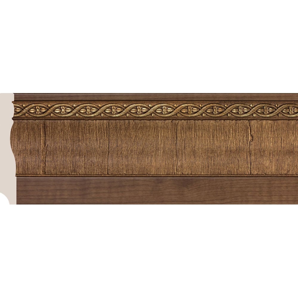 Изображение товара Интерьерный багет плинтус Cosca Decor 95x14x2400 мм дуб тёмный Венский лес