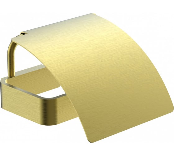 Изображение товара Держатель для туалетной бумаги с крышкой Wonzon & Woghand брашированное золото WW-8326-BG