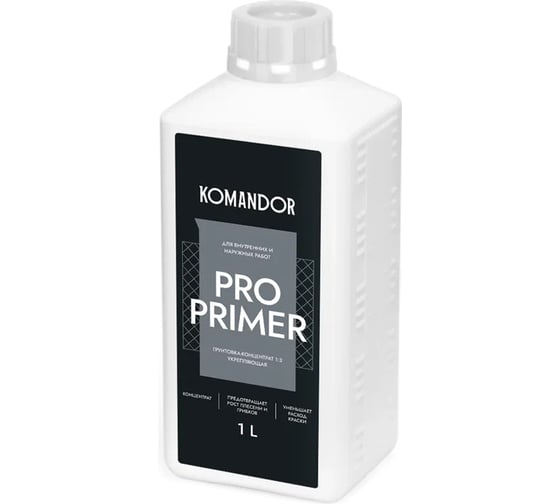Изображение товара Грунтовка-концентрат KOMANDOR PRO PRIMER УНИВЕРС. 1 л 270982
