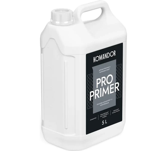 Изображение товара Грунтовка-концентрат KOMANDOR PRO PRIMER УНИВЕРС. 5 л 270983