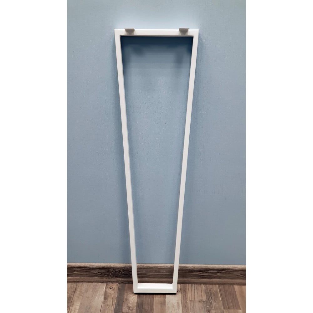 Изображение товара Подстолье для стола Parallax Трапеция Лофт 1075 450 40 мм металл белый стиль лофт