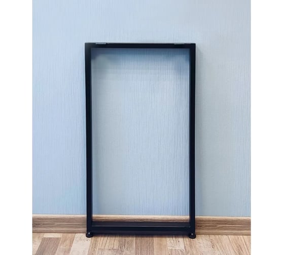 Изображение товара Подстолье для стола Parallax О-образное 990 350 40x20 мм Лофт регулируемое металлическое черное 1 шт. 83BX0350310990-PRM