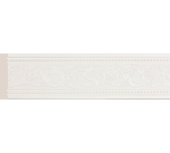 Изображение товара Молдинг Cosca Decor интерьерный багет, 51x11x2400 мм, Белый, бордюр СПБ016645