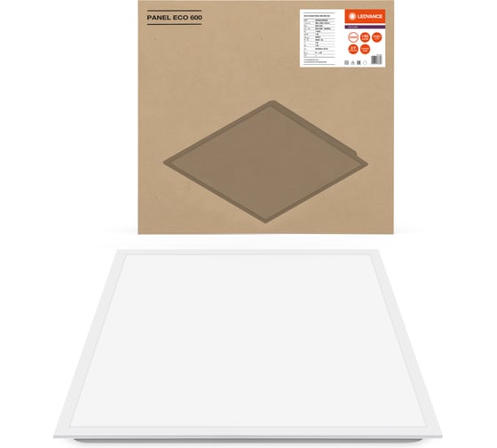 Изображение товара Светильник светодиодный LEDVANCE ДВО 36Вт 4000К 3600Лм CRI90 Белый ECOCLASS PANEL 4099854388323