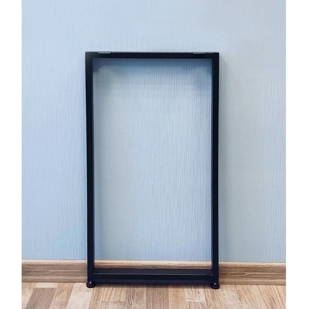 Изображение товара Подстолье для стола Parallax О-образное 950x350x40 мм черное металл лофт регулируемое