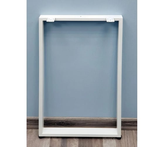 Изображение товара Подстолье для стола Parallax О-образное 990 350 40x20 мм Лофт регулируемое металлическое белое 1 шт. 83WN0350310990-PRM