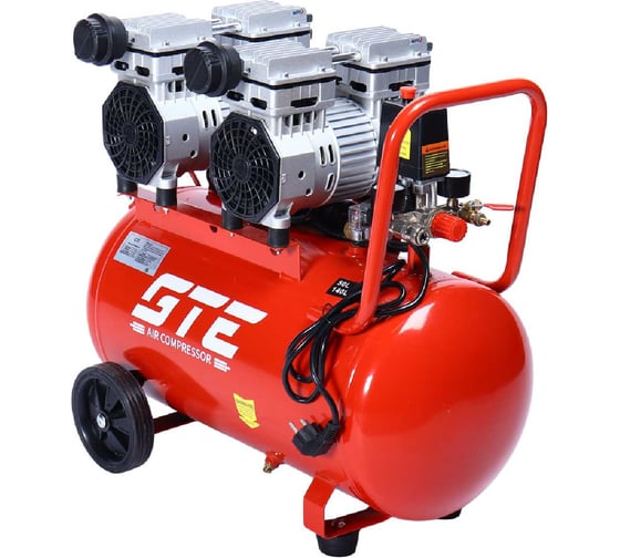 Изображение товара Безмасляный компрессор GTE 220В, ресив. 50л, 140л/мин. -HMP050140B  GTE-HMP050140B