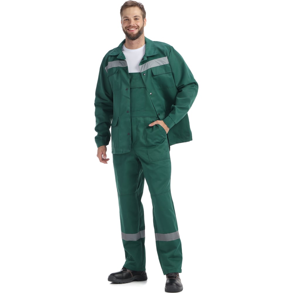 Изображение товара Куртка летняя рабочая ИВАРУС Агро Твил зеленая размер 56-58