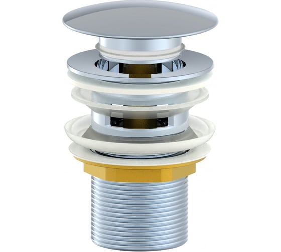 Изображение товара Донный клапан для раковины с переливом Wonzon & Woghand хром WW-88SS01-CR