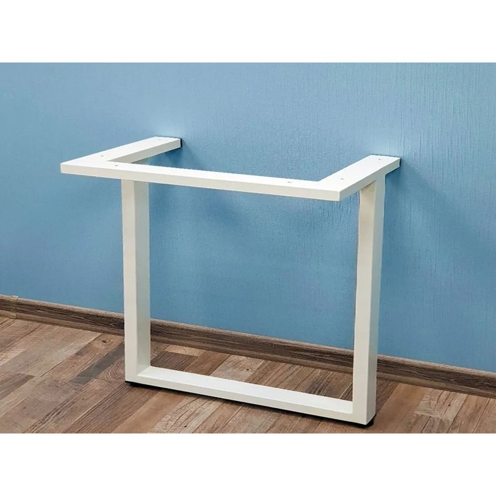 Изображение товара Журнальное подстолье Parallax 500 350 50х25 белое металлическое лофт регулировка высоты