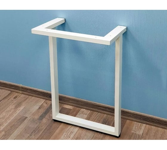 Изображение товара Белое подстолье для стола Parallax 1150 450 50х25 металлическое устойчивое лофт с регулировкой высоты (1 шт). 77WN045030115-PRM