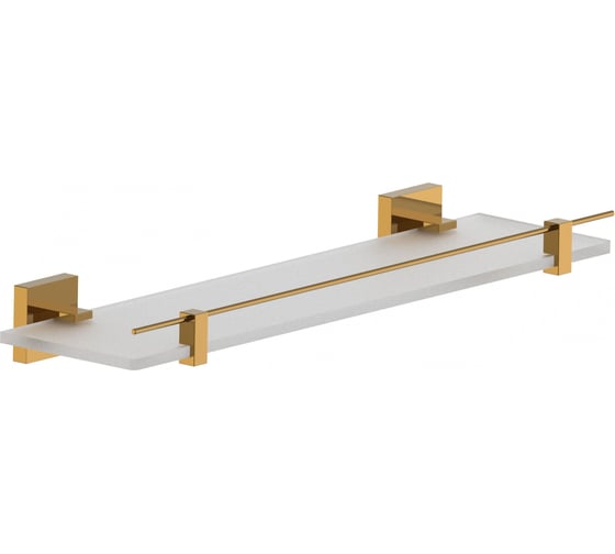 Изображение товара Стеклянная полка для ванной Wonzon & Woghand темное золото WW-8927-DG