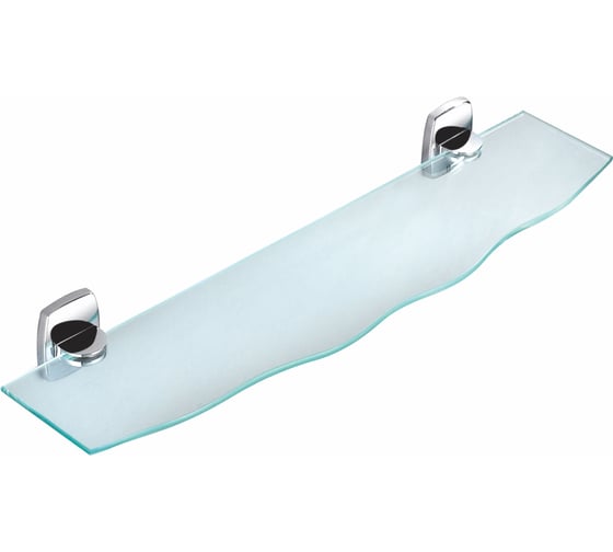 Изображение товара Стеклянная полка для ванной Wonzon & Woghand хром WW-1701