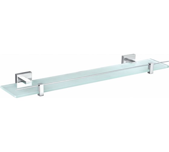 Изображение товара Стеклянная полка для ванной Wonzon & Woghand хром WW-8927