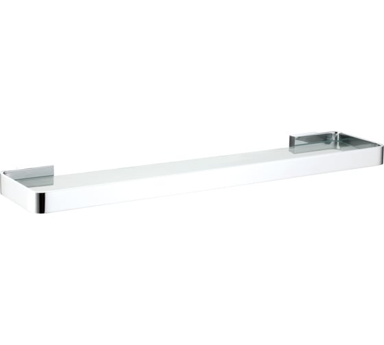 Изображение товара Стеклянная полка для ванной Wonzon & Woghand хром WW-8327A