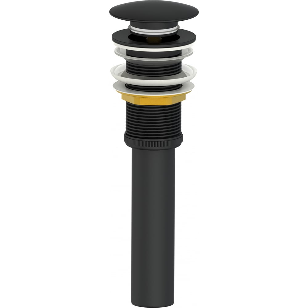 Изображение товара Донный клапан для раковины Wonzon & Woghand черный матовый WW-88SS04-MB