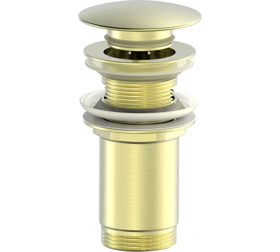 Изображение товара Донный клапан для раковины Wonzon & Woghand брашированное золото WW-88SS09-BG