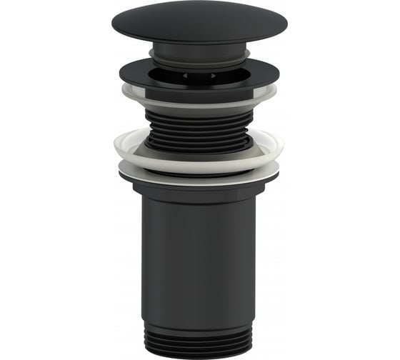 Изображение товара Донный клапан для раковины Wonzon & Woghand черный матовый WW-88SS09-MB