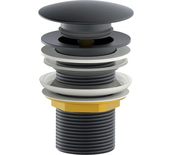 Изображение товара Донный клапан для раковины Wonzon & Woghand черный матовый WW-88SS02-MB