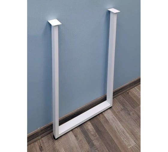 Изображение товара Подстолье для стола Parallax 1050 350 40 прямоугольное регулируемое Лофт металлическое барное белое 1 шт. 46WN035031105-PRM