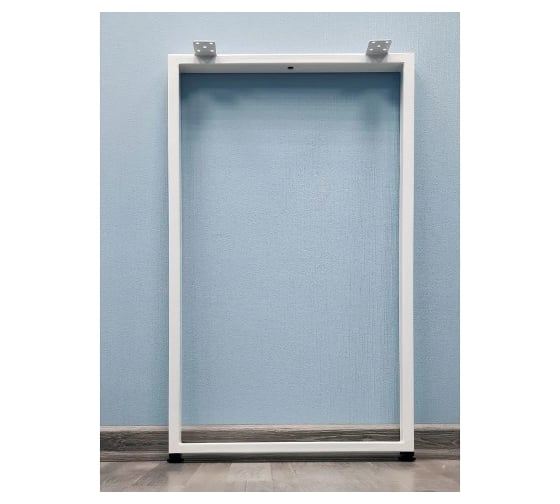 Изображение товара Подстолье для стола Parallax О-образное 875х550 мм, 50х25 мм Лофт регулируемое металлическое барное белое 1 шт 84WN055051087-PRM