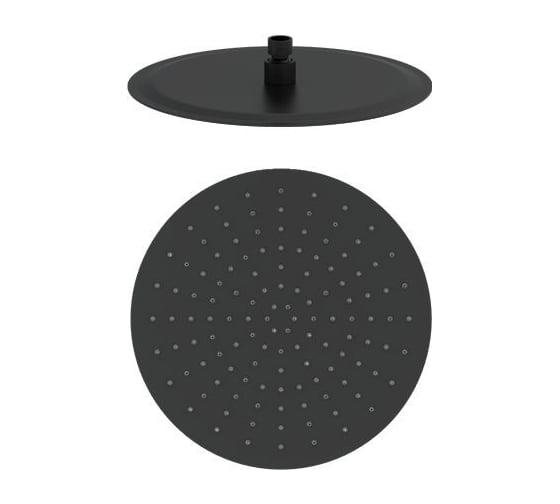 Изображение товара Тропическая лейка для душа Wonzon & Woghand черный матовый WW-88DP04-MB