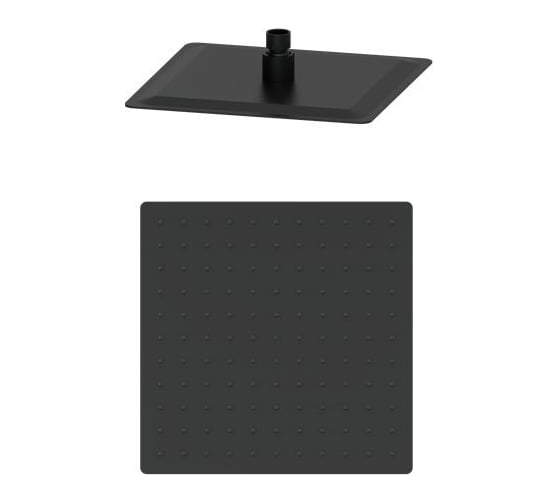 Изображение товара Тропическая лейка для душа Wonzon & Woghand черный матовый WW-88DP02-MB