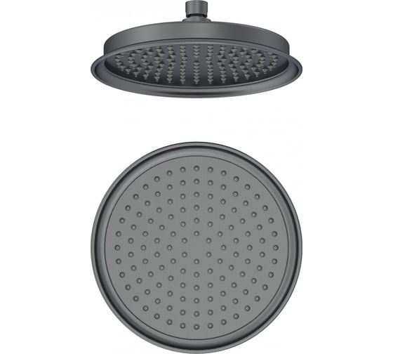 Изображение товара Тропическая лейка для душа Wonzon & Woghand темный графит WW-88DP05-BGM