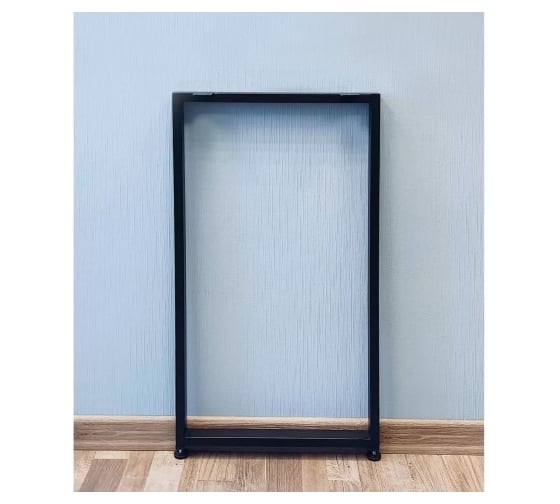 Изображение товара Подстолье для стола Parallax Параллакс, О-образное, Лофт, металлическое, регулируемое, 1125х350 мм, 50х25 мм, черное, 1 шт 84BX035031112-PRM