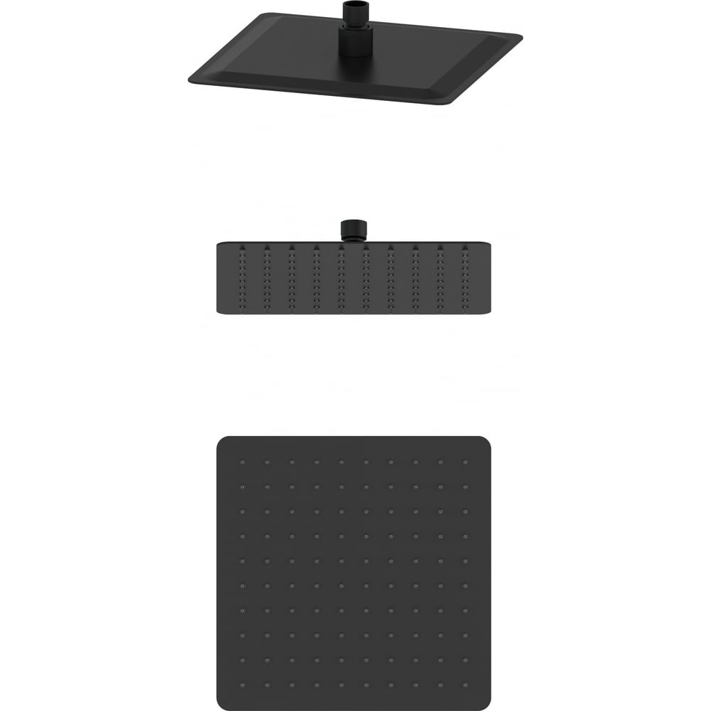 Изображение товара Тропическая левая для душа Wonzon & Woghand черный матовый WW-88DP06-MB