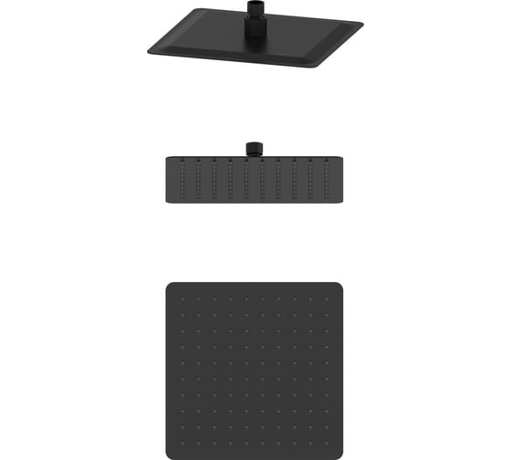 Изображение товара Тропическая лейка для душа Wonzon & Woghand черный матовый WW-88DP06-MB