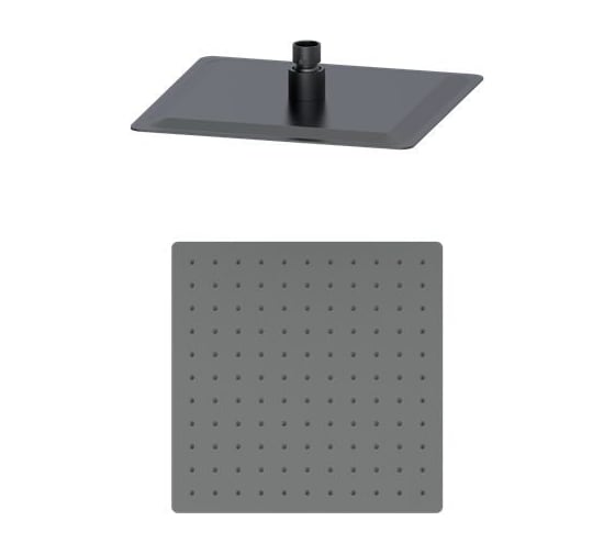 Изображение товара Тропическая лейка для душа Wonzon & Woghand темный графит WW-88DP02-BGM