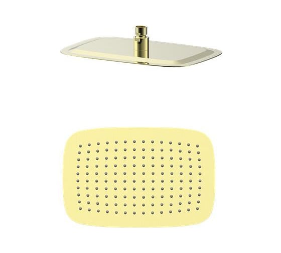 Изображение товара Тропическая лейка для душа Wonzon & Woghand брашированное золото WW-88DP03-BG