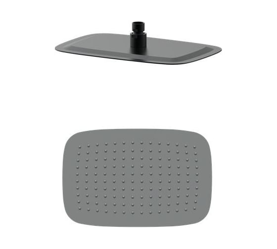 Изображение товара Тропическая лейка для душа Wonzon & Woghand темный графит WW-88DP03-BGM
