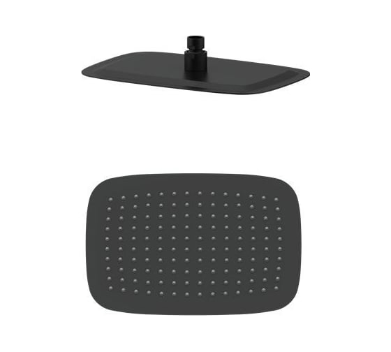 Изображение товара Тропическая лейка для душа Wonzon & Woghand черный матовый WW-88DP03-MB