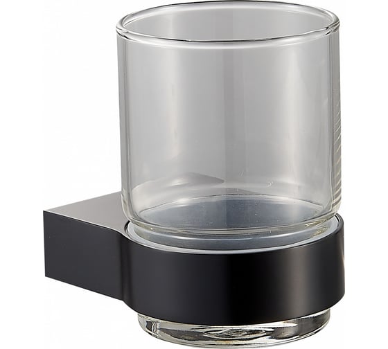 Изображение товара Стакан для зубных щеток с держателем Wonzon & Woghand черный WW-7721