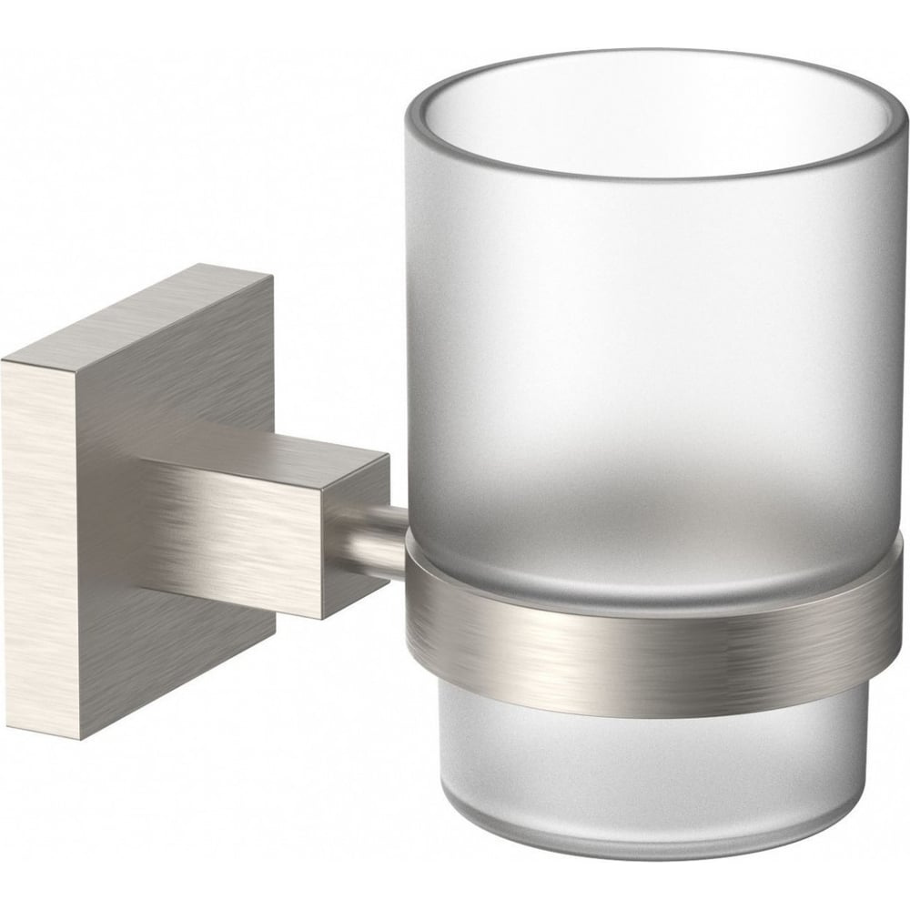 Изображение товара Стакан для зубных щеток с держателем Wonzon & Woghand никель настенный